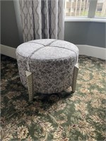 Caracole Round Upholstered Ottoman