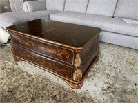 Wood Coffee Table / Chest with Three Drawers