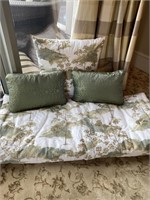Custom Pillows (qty. 3) and Throw