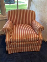 Small Striped Club Chair