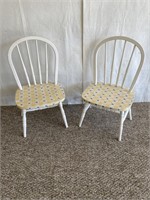 Small Painted Chairs (pair, 29" tall)