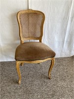 Wood Chair with Cane Back