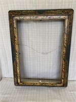 Painted wood frame perfect for a mirror