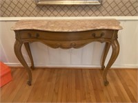 Console Table with Marble Top