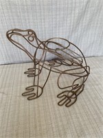 Metal Frog Pot Holder (25" long)