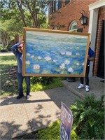 Monet inspired oil painting (Huge!)