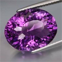 9.20Ct. Natural Amethyst Bolivia Oval Cut Clean!