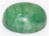 15.81 ct  Colour Enhanced Emerald Oval Cabochon