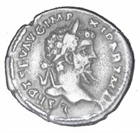 Septimius Severus COS II P P Ancient Roman Coin