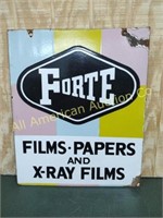 VTG DS PORC FORTE FILMS, PAPERS, & XRAY FILMS SIGN