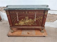FRENCH ORMOLU BRONZE MOUNTED MARBLE TOP SERVER