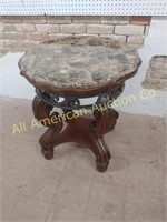 MODERN MARBLE TOP LAMP TABLE