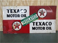 VTG DST TEXACO INSULATED MOTOR OIL SERVICE SIGN