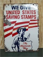 VTG SST THE AMERICAN WAY, WE GIVE US SAVING STAMPS