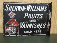 VTG DSP SHERWIN-WILLIAMS PAINTS & VARNISHES SIGN