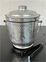 MCM Vintage Aluminum covered ice bucket Italy