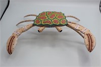 Artist-Signed Blas Oaxacan Wood Carved Crab