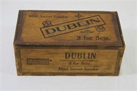 Vtg. Dublin Wooden Cigar Box