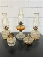 Vintage / antique oil lamps! Lot!