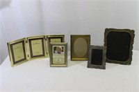 5-Pc. Assorted Brass & Pewter Picture Frames