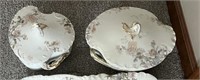 Porcelain Platter & Serving Bowls with Lids