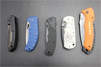 5 Pocket Knives, Mossy Oak, Appalachian, Ozark+