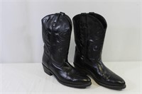 Laredo Men's Black Leather Cowboy Boots Sz. 12D