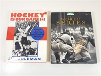 Hockey Is Our Game/ The World Series Books (x2)