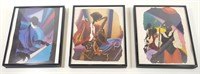 3 Framed RnB Jazz Frame Paintings