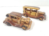 2 Wooden Ford 1928/1930 Model Cars