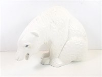 Angsty Polar Bear Porcelin Statue