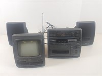 Yorx Mini TV, Cassette Player/Radio wSpeakers