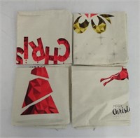 New - 4pcs 17"x17" Christmas Throw Pillow Covers