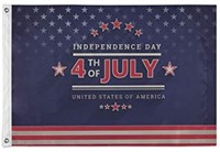 New Condition - Happy Independence Day Flags 3x5