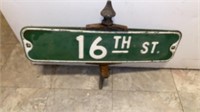 2 SIDED RETIRED STREET SIGN