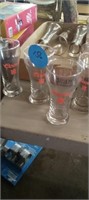 VINTAGE COORS BEER GLASSES (9)