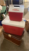 THERMOS METAL VINTAGE COOLER, VIKING COOLER AND