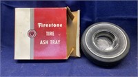 FIRESTONE TIRE ASHTRAY WITH BOX