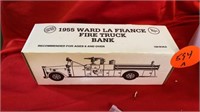 1955 WARD LA FRANCE FIRE TRUCK BANK IN BOX