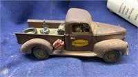 MOBIL GAS PUMP AND CLEMENTS AUTO VINTAGE TRUCK