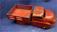 VINTAGE RED TRUCKS, CAR AND WATER PUMPS-3