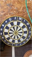 DART BOARD, TRAY, PICTURE FRAME AND VINTAGE