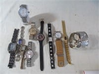 12pc Wrist Watches - Men's & Lady's