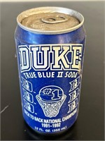 1991 Duke blue soda True blue II