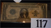 US ONE DOLLAR SILVER CERTIFICATE SERIES 0F 1923