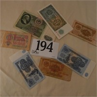 CURRENCY FROM THE SOVIET UNION