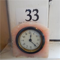 PINK MARBLE ALARM CLOCK 4 IN