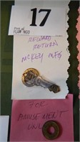MCKEY MFG OVERALLS "REWARD RETURN" KEY & "FOR