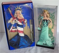 2pc. Statue of Liberty Barbies