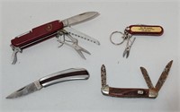 4pc Collection of Pocket Knives